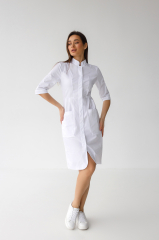 Жіночий медичний халат (подовжений / 3/4 рукав) "Олімпія" 