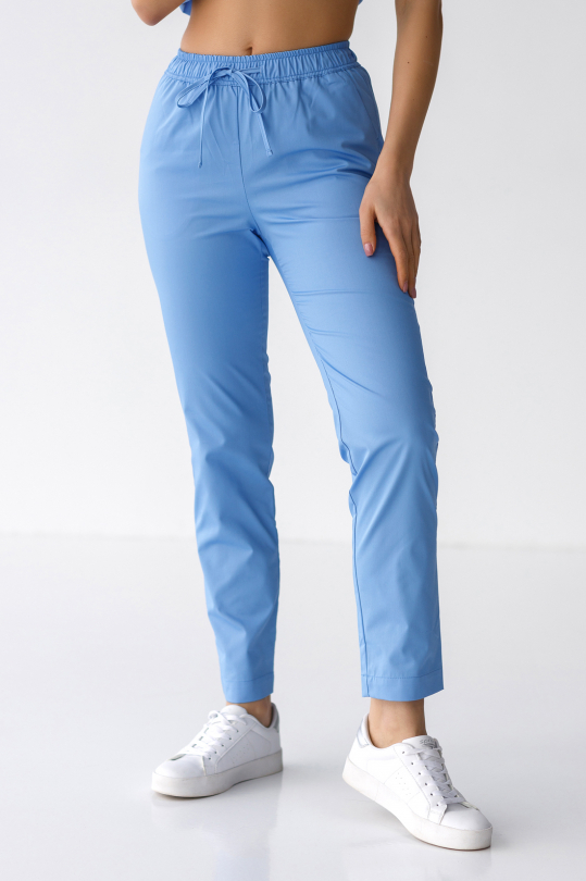 Женские медицинские брюки (голубые)