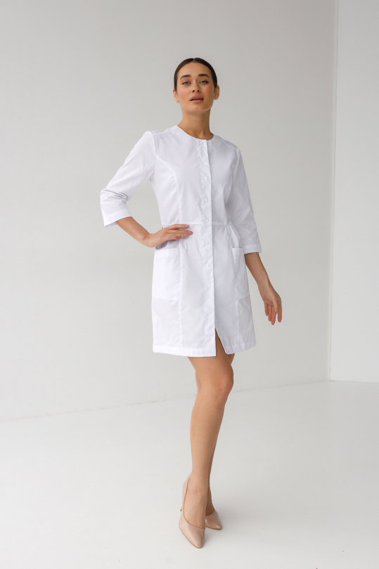 Жіночий медичний халат (укорочений/ 3/4 рукав) "Венера" 