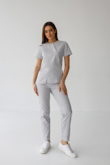Женский медицинский костюм (серый) "Мэгги"