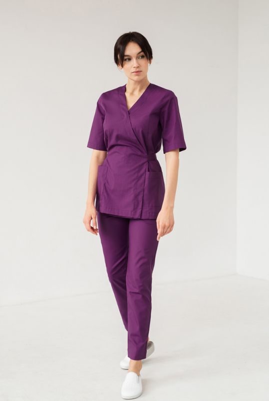 Жіночий медичний костюм (фіолетовий) "Мірра" 