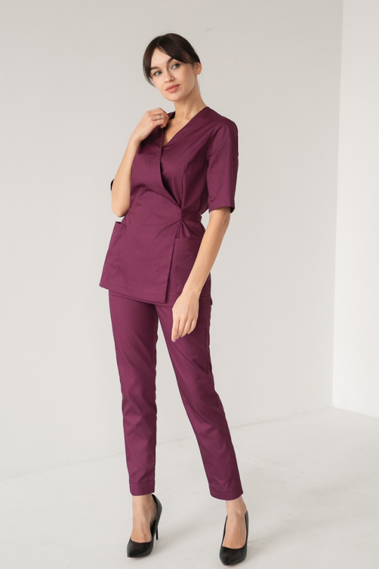 Жіночий медичний костюм (фіолетовий) "Мірра" 