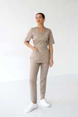 Жіночий медичний костюм (пісочний) "Мірра"