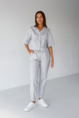 Женский медицинский костюм (серый) "Ивона"