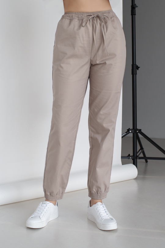 Женские медицинские джоггеры (песочный)