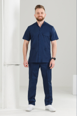 Чоловік медичний костюм (синій) "Роман" 