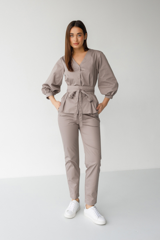 Женский медицинский костюм (мокко) "Жасмин"