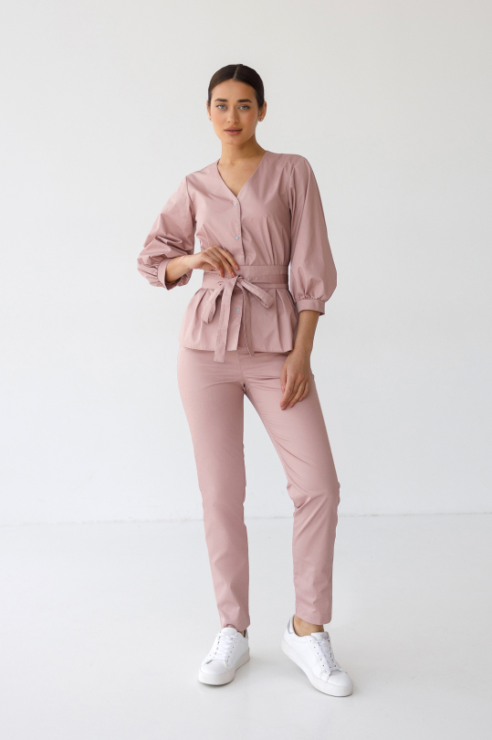 Женский медицинский костюм (пудра) "Жасмин"