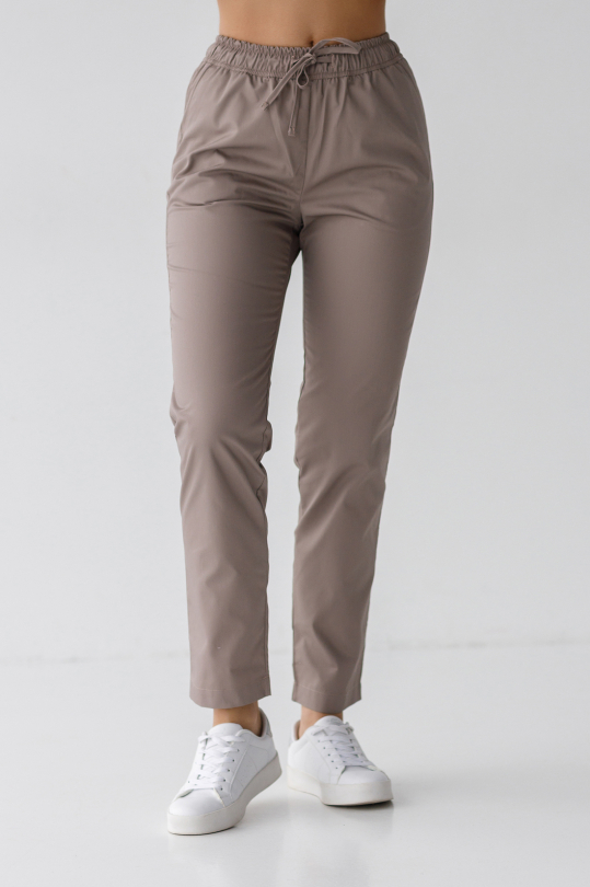 Женские медицинские брюки (мокко)