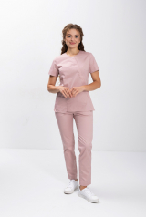 Жіночий медичний костюм (пудра) "Меггі"