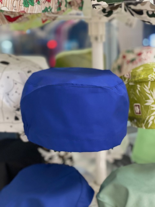 Медична шапочка (синя на резинці)