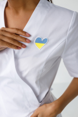 Женский медицинский халат ("Україна в серці") "Мирра"