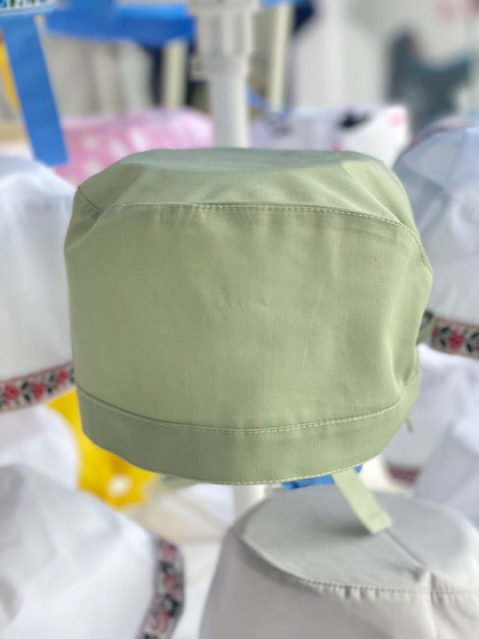 Медична шапочка (фісташка з зав‘язкою)