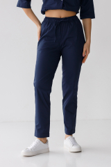 Жіночі медичні штани (стрейч /сині)