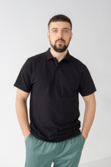Чоловіча футболка поло (чорна)