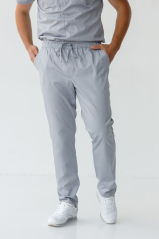 Чоловічі медичні штани (сірі / стрейч)