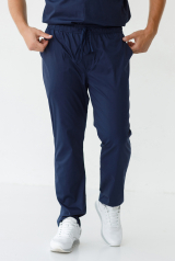 Чоловічі медичні штани (сині / стрейч)