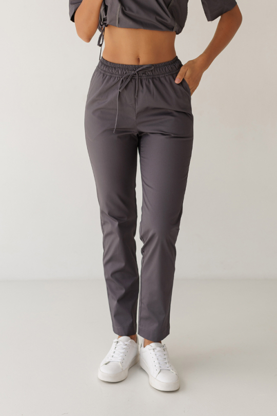 Женские медицинские брюки (графит)