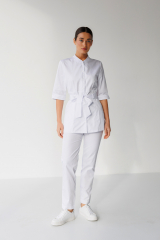 Жіночий медичний костюм (білий) "Марта"