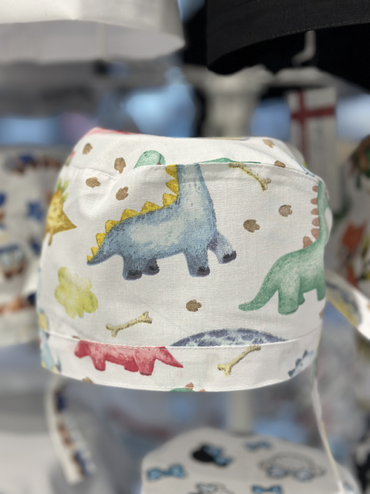 Медицинская шапочка "Динозаврики"