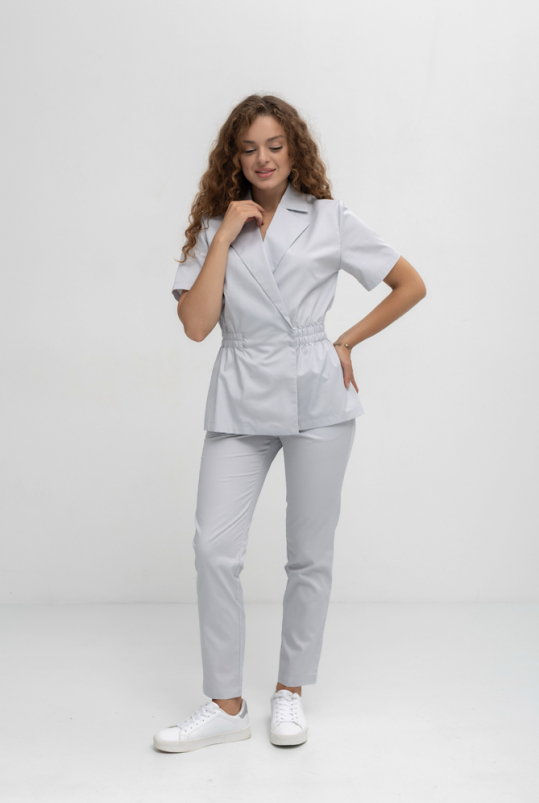 Женский медицинский костюм (серый) "Керол"